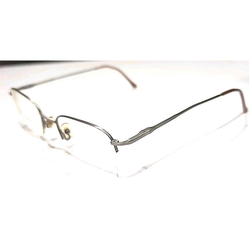 Harley Davidson HD215 Gray Metal Half Rim Square Eyeglasses 50-19 135